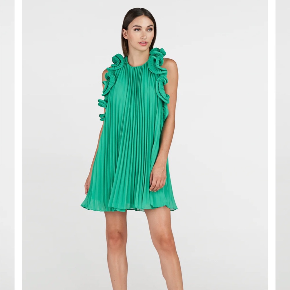 Amur pleated cocktail dress